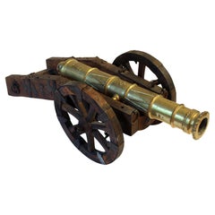 Early 20th Century English Bronze Cannon Model