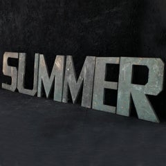 Early 20th Century English bronze letters