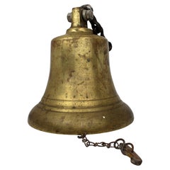 Antique Early 20th Century English Bronze Ship’s Bell