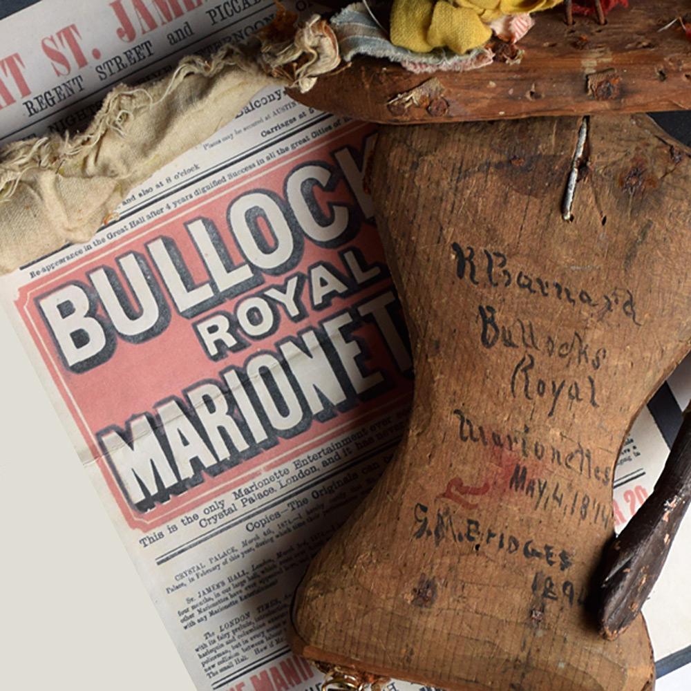 Early 20th Century English Bullocks Royal Marionette Figure  3