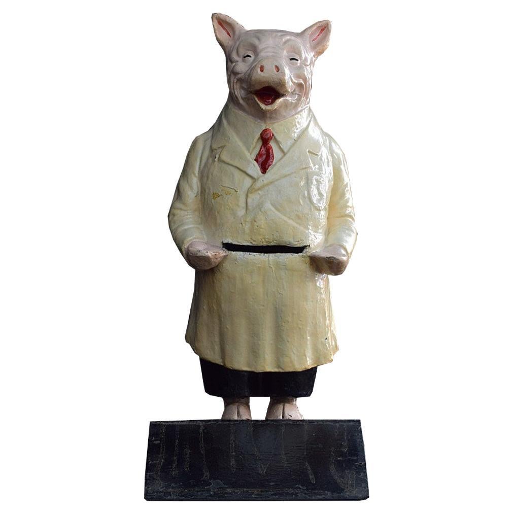Early 20th Century English Butchers Shop Display Figure For Sale