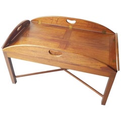 Antique Early 20th Century English Butler Tray Coffee Table