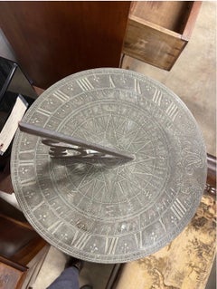 Early 20th Century English Cast Iron Sundial Garden Ornament