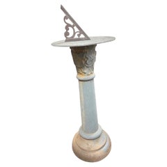 Early 20th Century English Cast Iron Sundial Garden Ornament