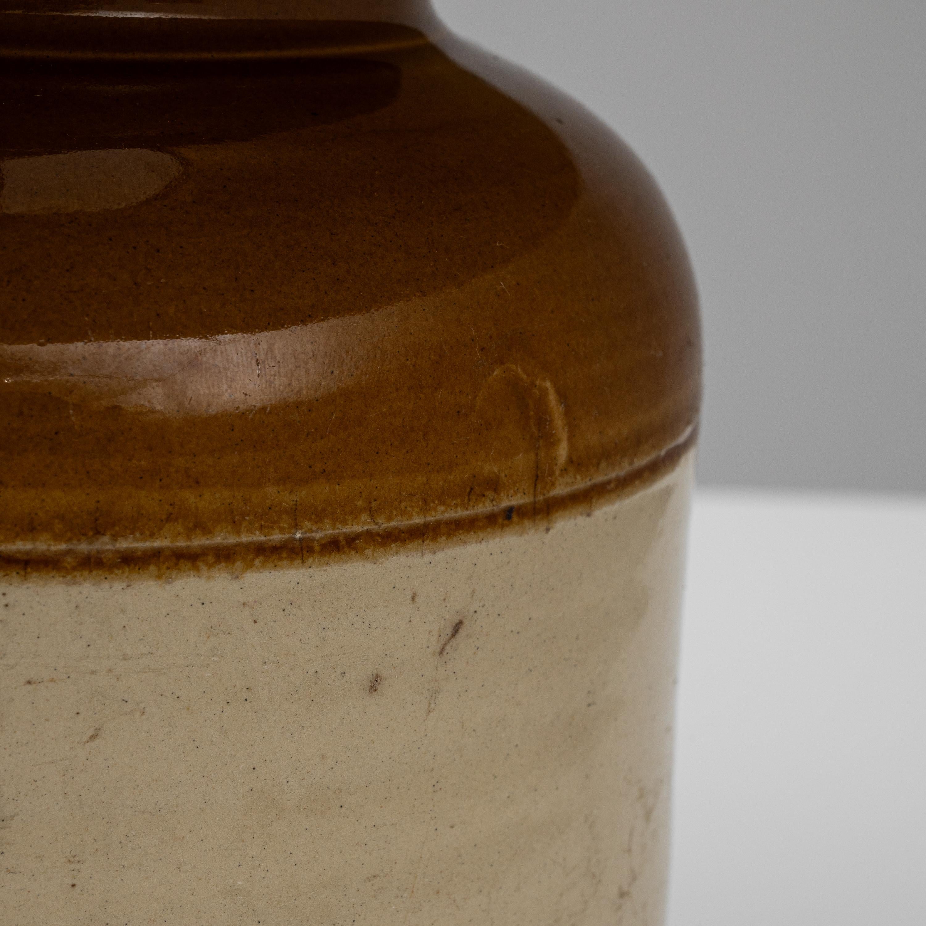 Early 20th Century English Ceramic Table Lamp For Sale 6