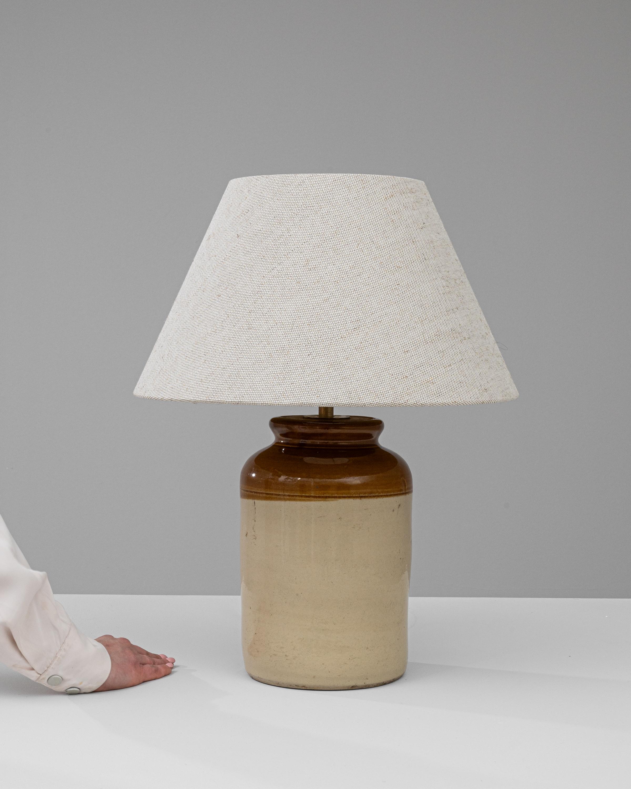British Early 20th Century English Ceramic Table Lamp For Sale