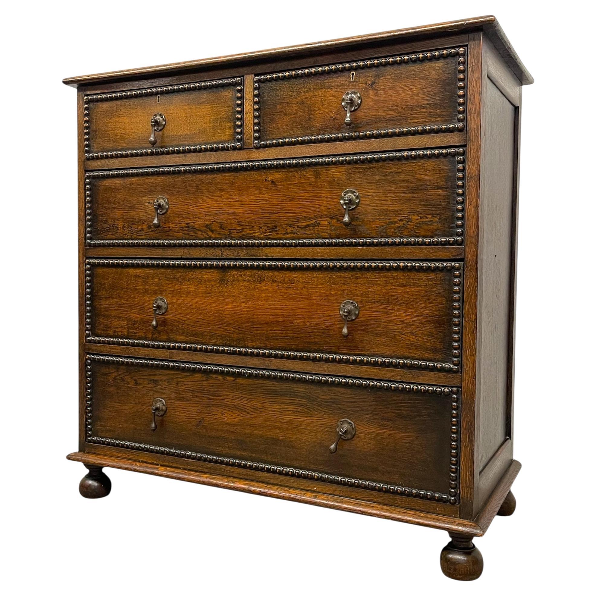 Early 20th Century English Chest of Drawers by Hansford Bros, Ryde Isle of Wight For Sale