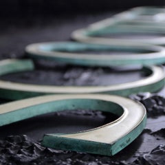 Early 20th Century English Copper and Enamel Shop Front Sign Letters