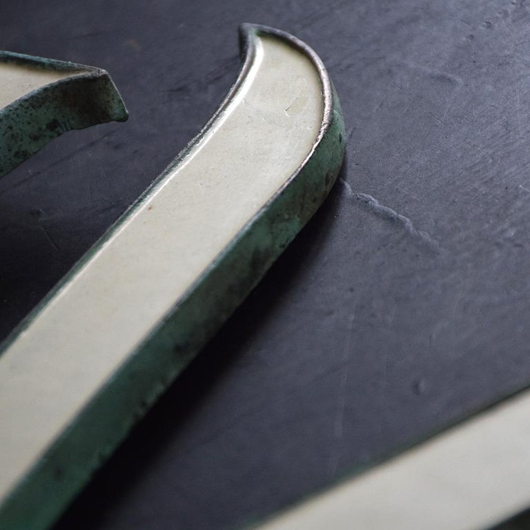 Early 20th Century English Copper and Enamel Shop Front Sign Letters