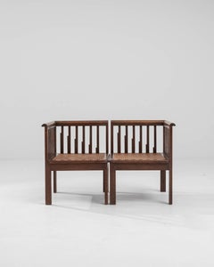 Early 20th Century English Corner Chairs, a Pair