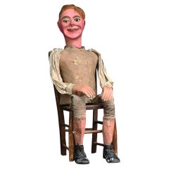 Antique Early 20th Century English Crying Ventriloquist Dummy