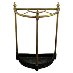 Early 20th Century English Demilune Stick Stand