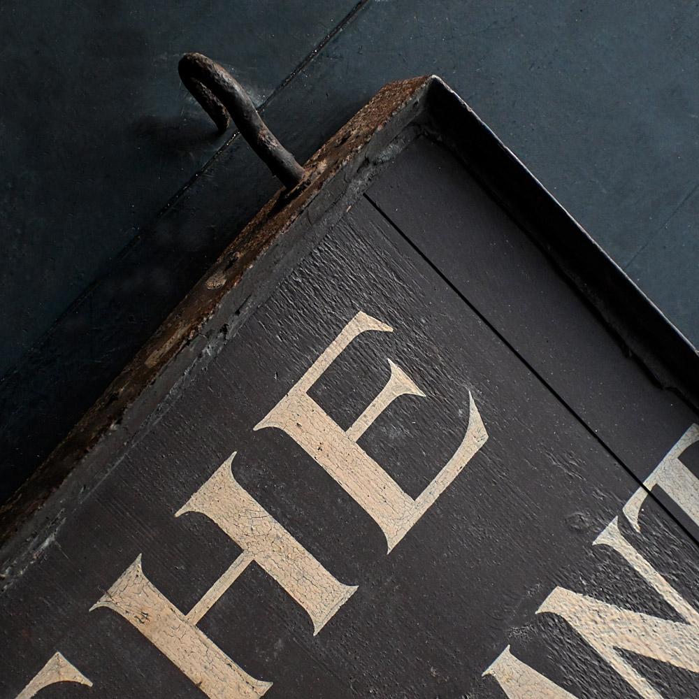 Insegna commerciale inglese bifacciale per sarti dei primi del Novecento 5