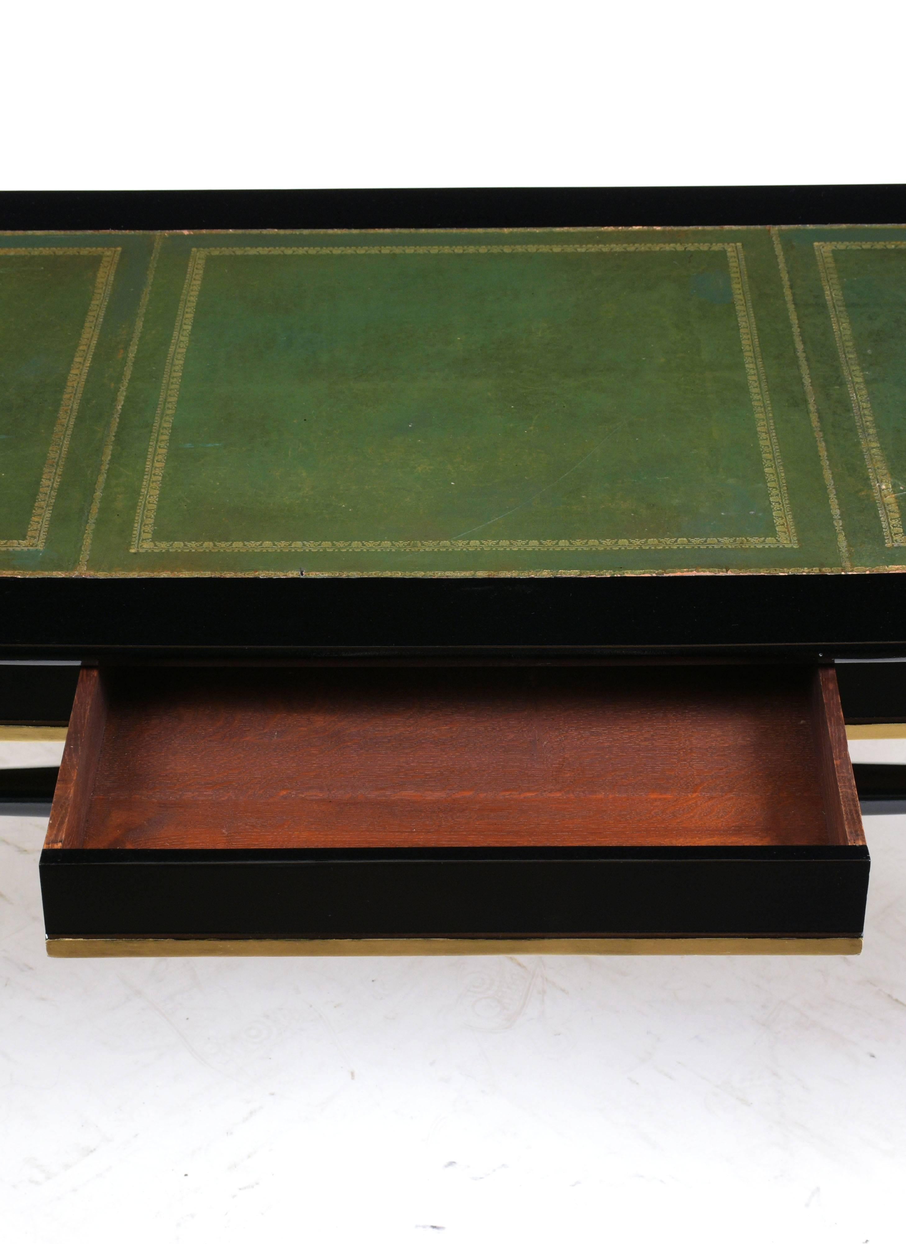 Early 20th Century English Ebonized Regency-Style Desk 4