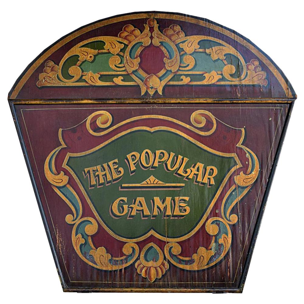 Early 20th Century English Fairground Carousel Panel For Sale