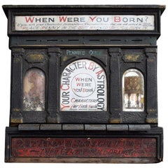 Early 20th Century English Fairground Fortune Telling Penny Machine