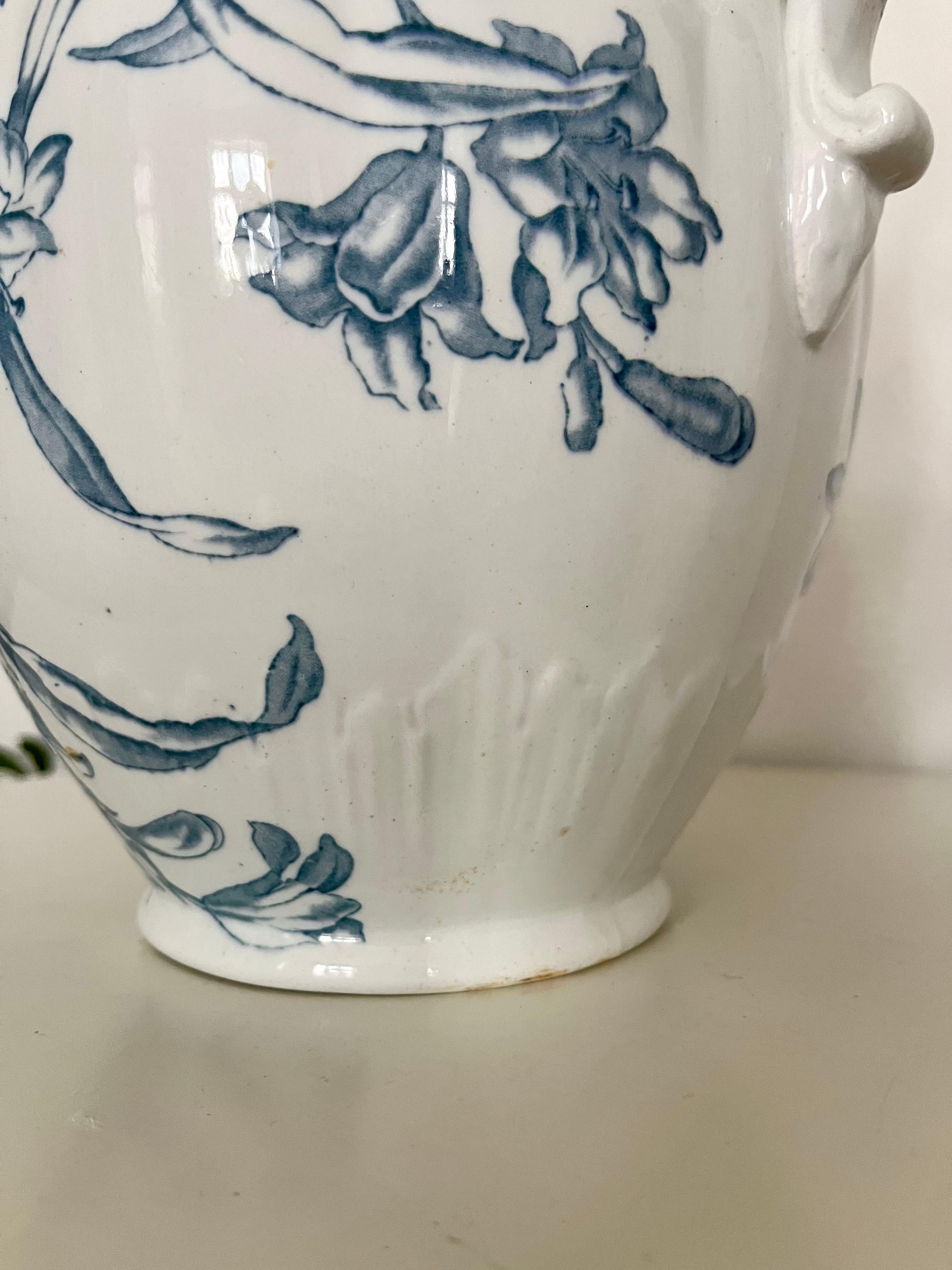 Pichet anglais en céramique à fleurs du début du 20e siècle par BWM & Co, Cauldon England en vente 9