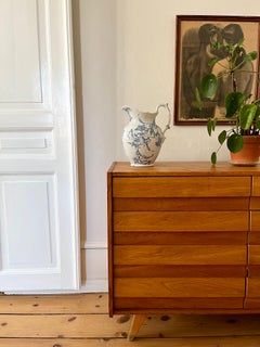 Pichet anglais en céramique à fleurs du début du 20e siècle par BWM & Co, Cauldon England