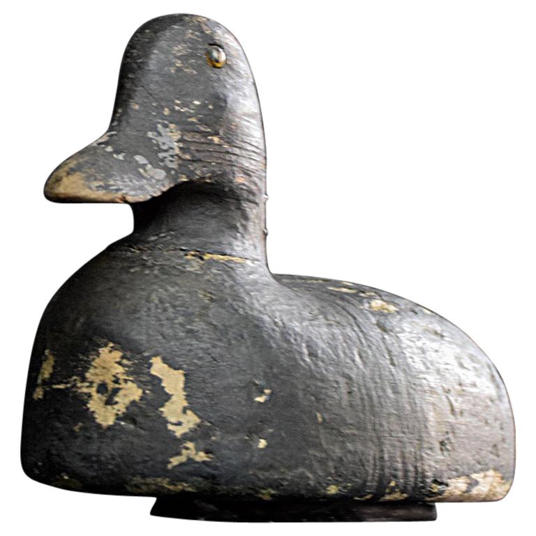 Early 20th Century English Folk Art Decoy Duck Form For Sale