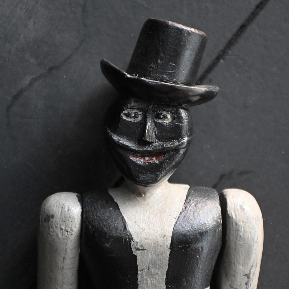 Muñeca Jigger de arte popular inglés de principios del siglo XX  Sr. Zapatos Británico en venta