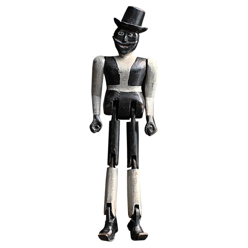 Bambola Jigger di arte popolare inglese dell'inizio del XX secolo  Mr Shoes