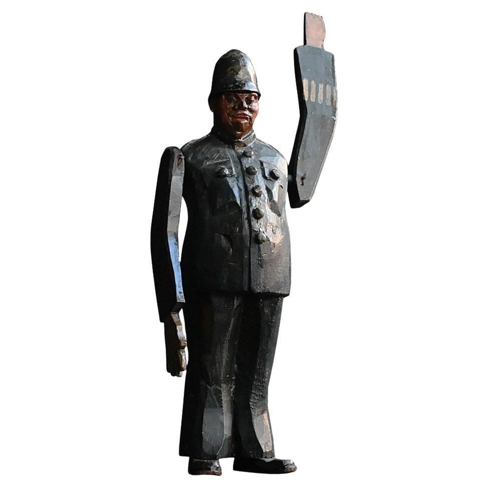 Early 20th Century English Folk-art Policeman Whirligig Figure