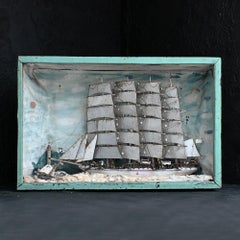 Early 20th Century English folk art scratch-built ship model of S.V Liverpool