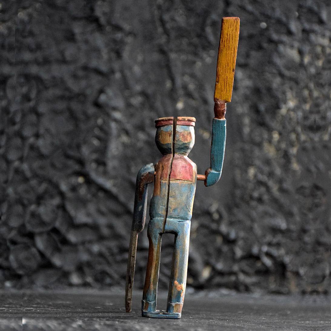 Early 20th Century English Folk Art Whirligig Figure In Fair Condition For Sale In London, GB