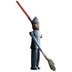 Early 20th Century English Folk Art Whirligig Policeman Figure