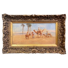 Early 20th Century English Framed Oil on Board Painting Signed J. Coulson 1927