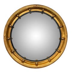 Miroir convexe de style géorgien anglais du début du 20e siècle