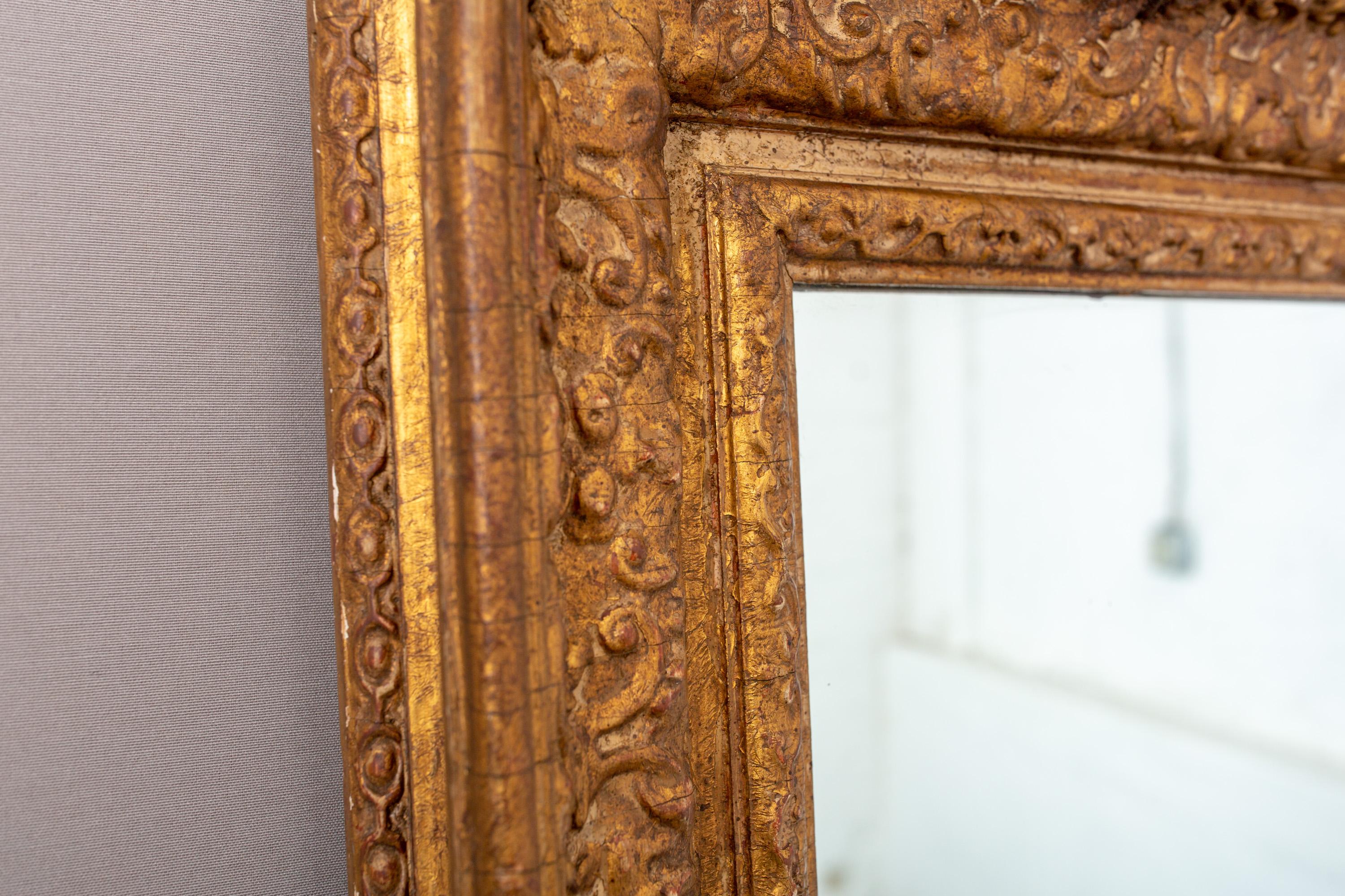 Early 20th Century English Gilt Painted Mirror For Sale 6