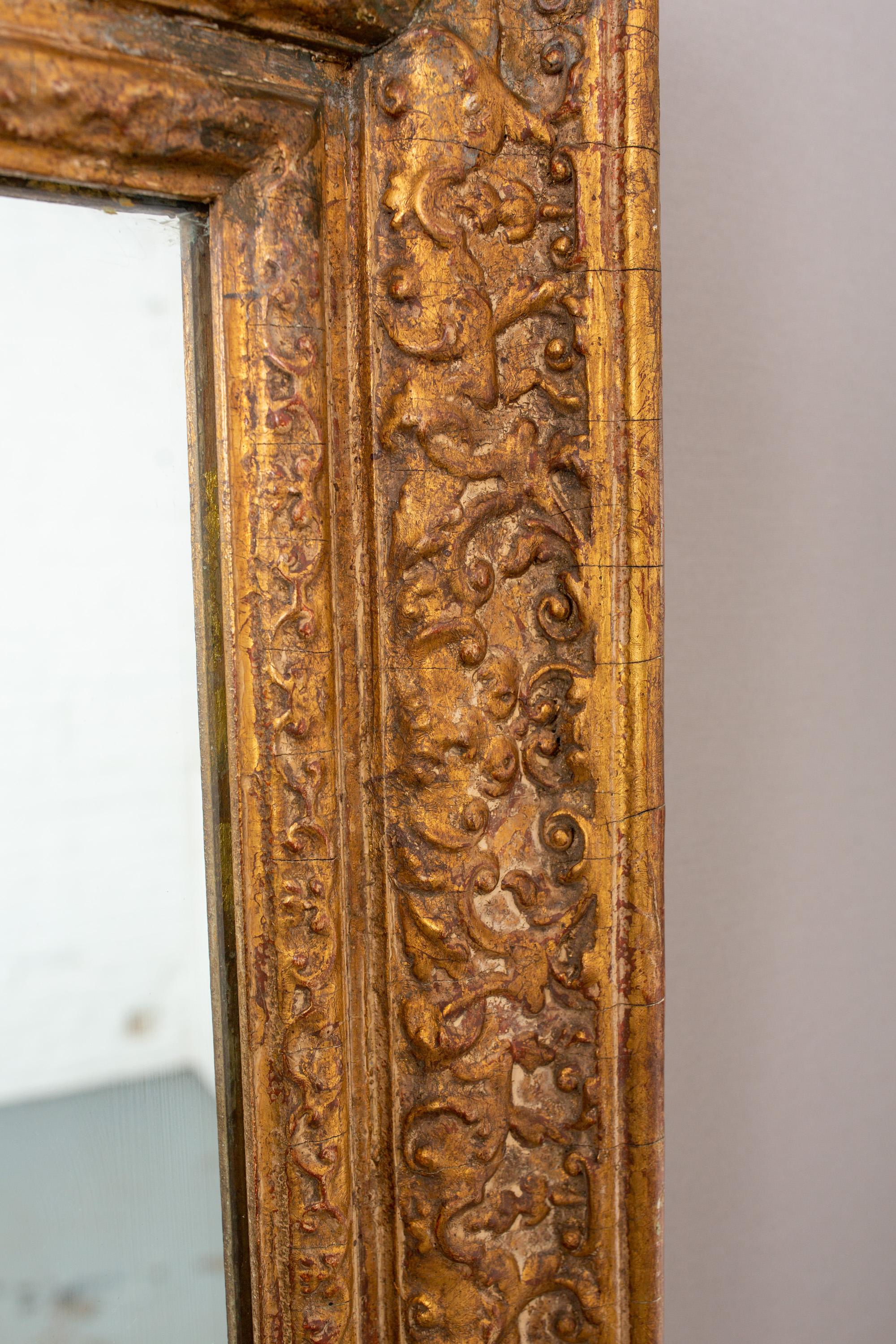 Early 20th Century English Gilt Painted Mirror For Sale 7