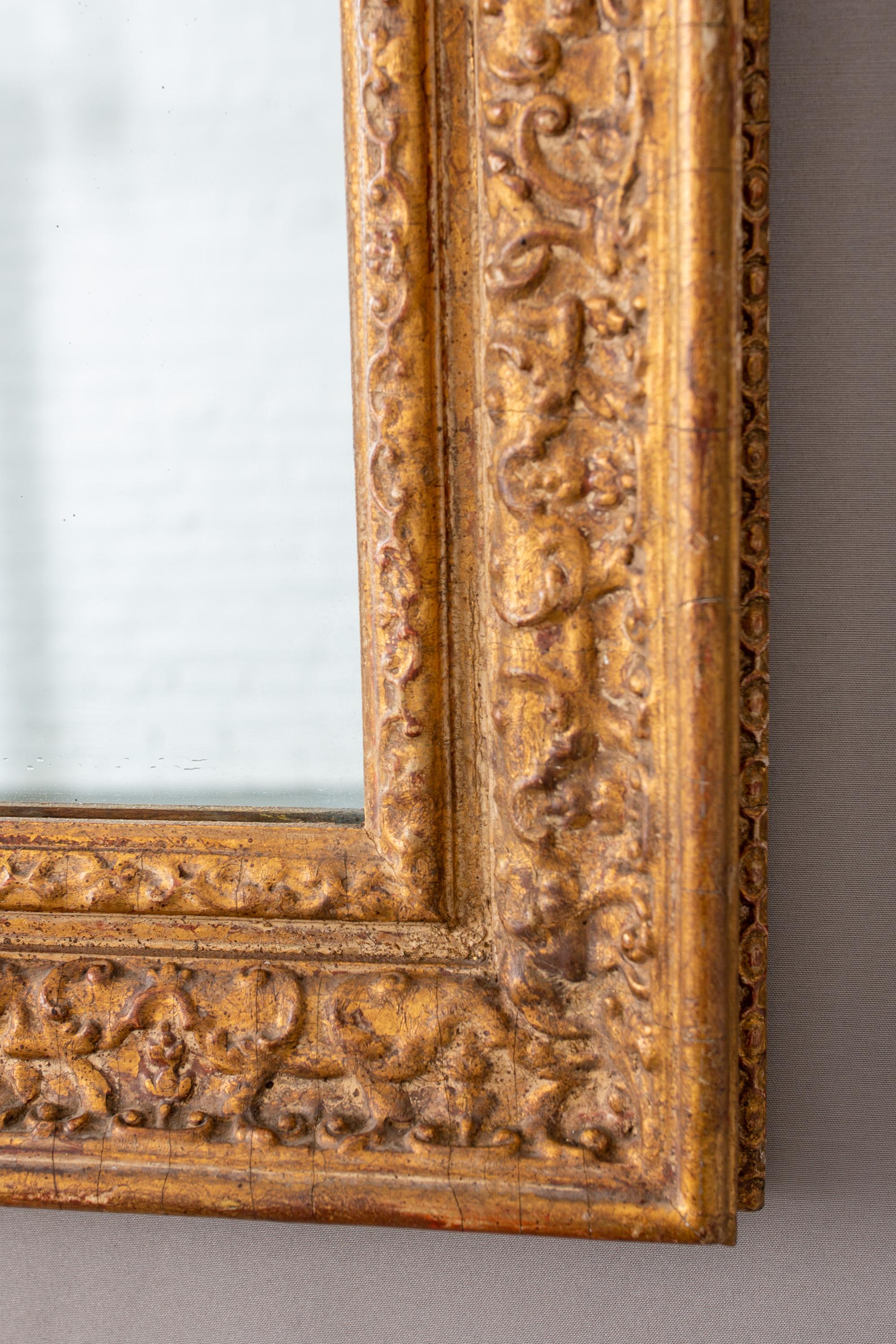 Giltwood Early 20th Century English Gilt Painted Mirror For Sale