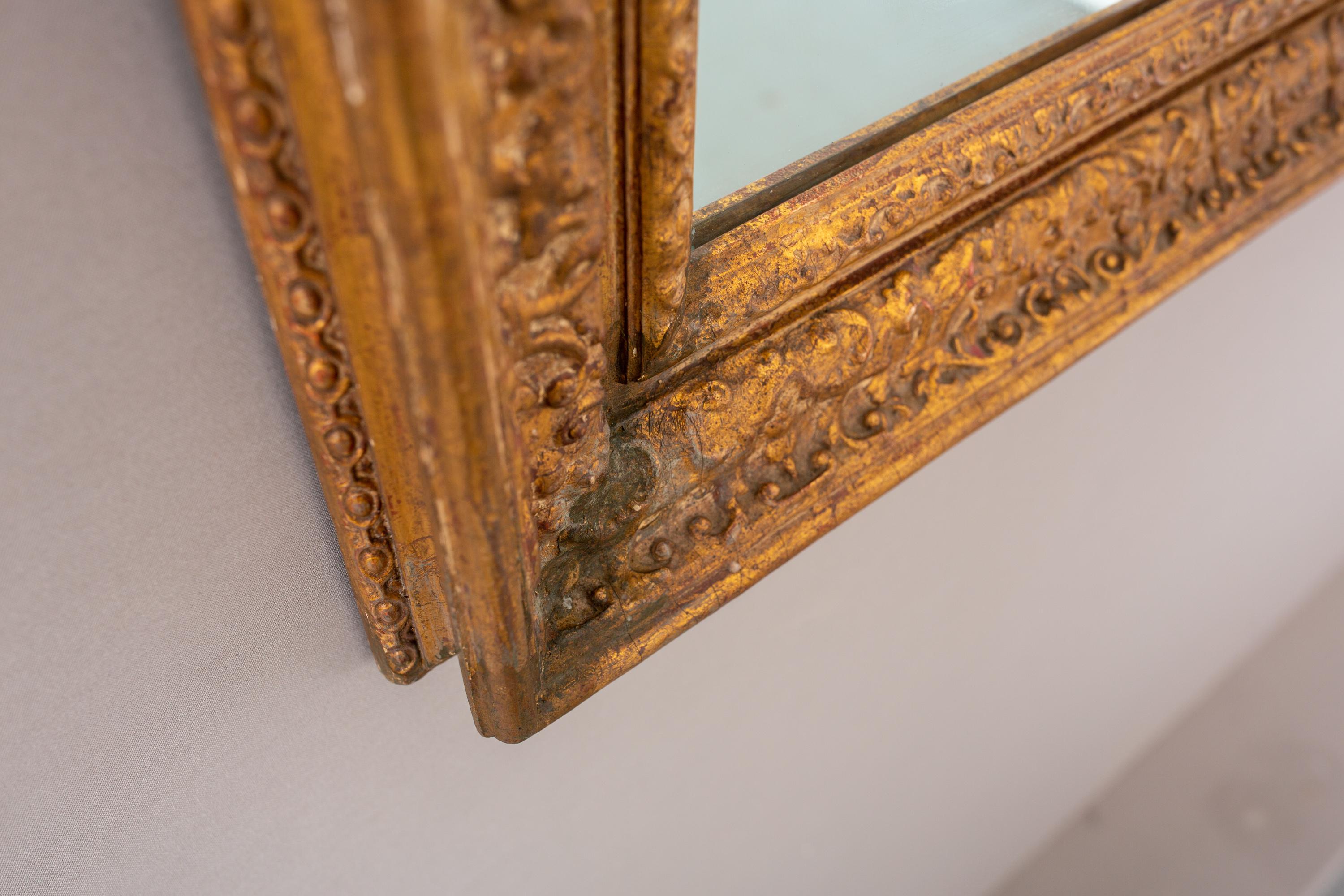 Early 20th Century English Gilt Painted Mirror For Sale 2