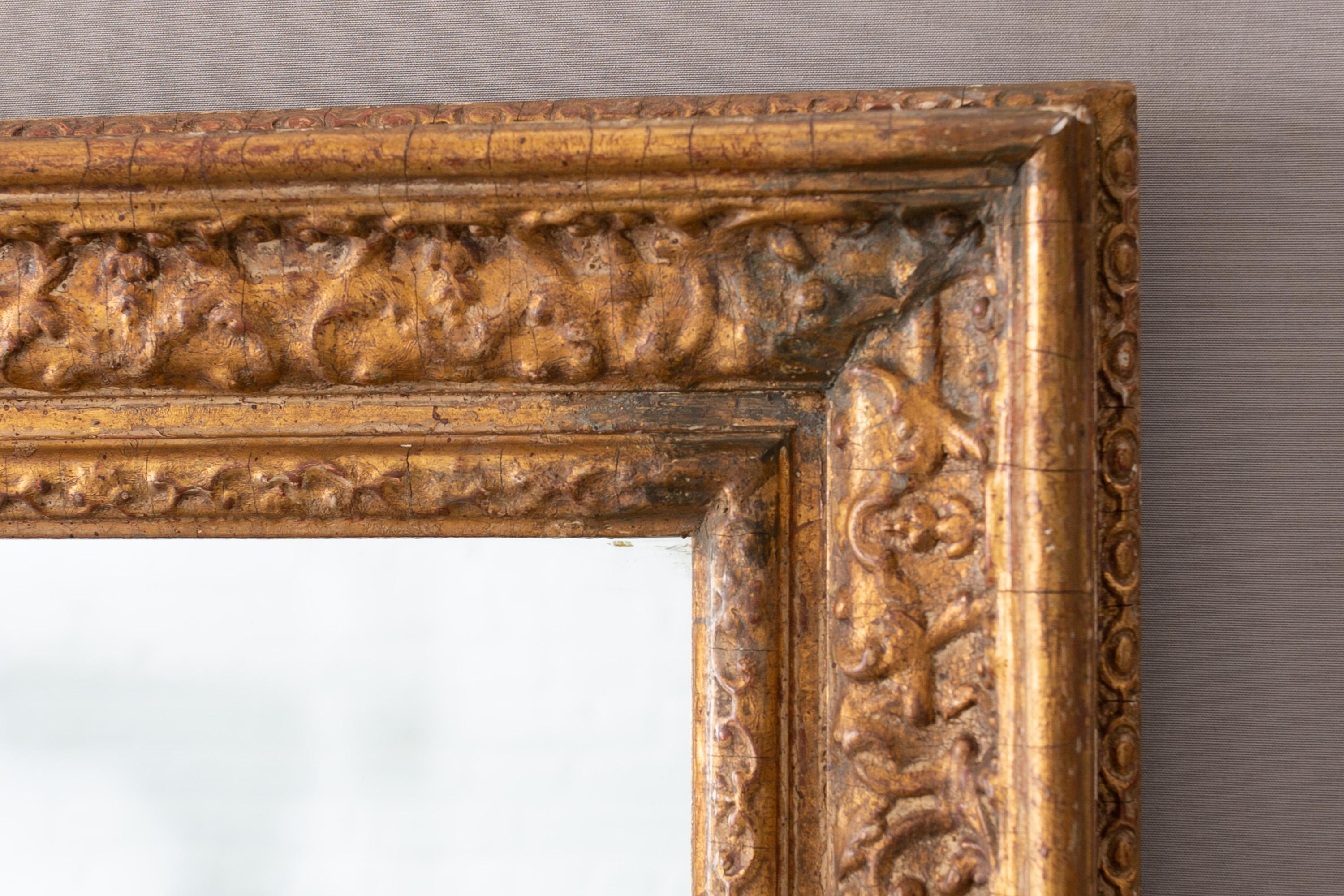 Early 20th Century English Gilt Painted Mirror For Sale 3