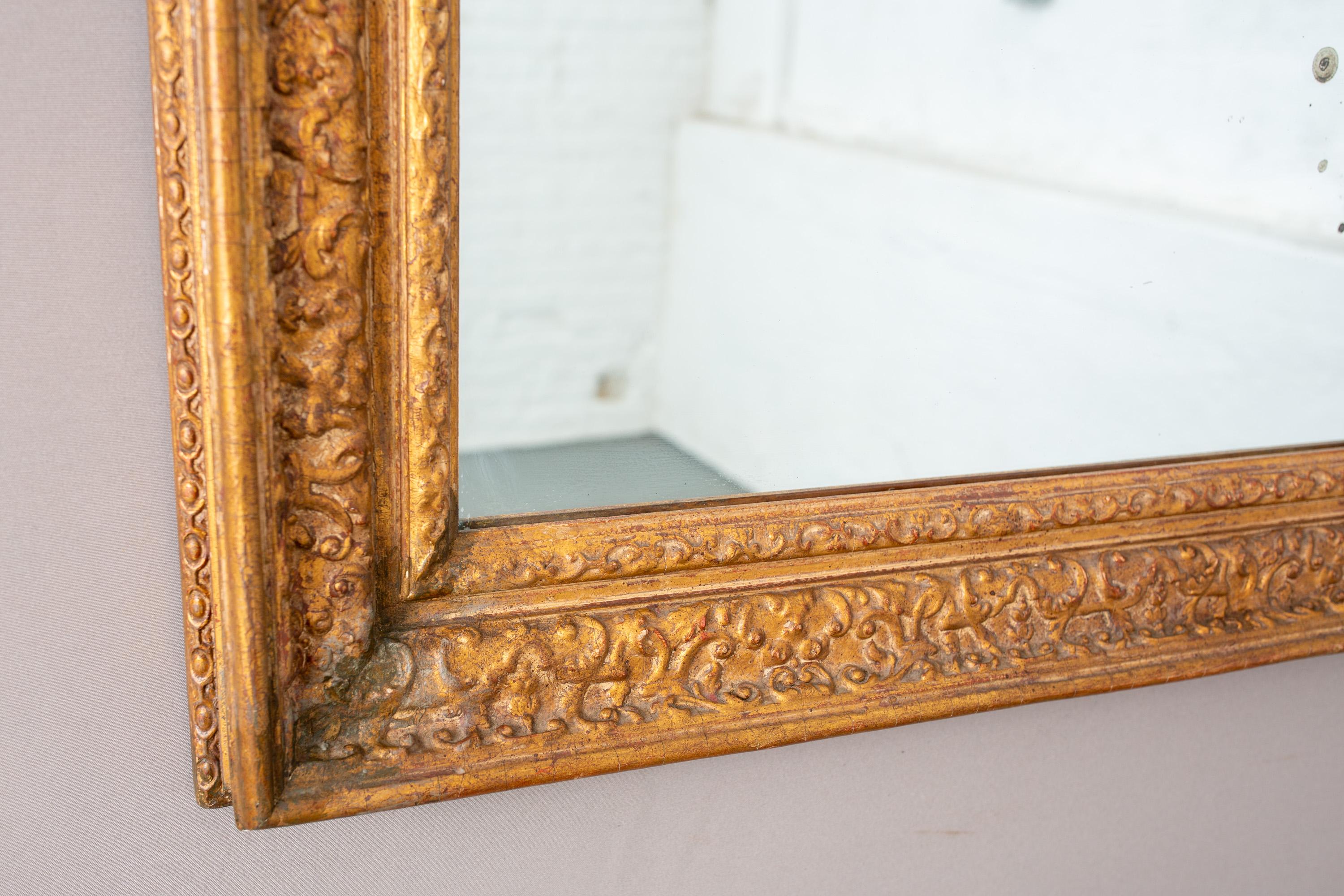 Early 20th Century English Gilt Painted Mirror For Sale 4