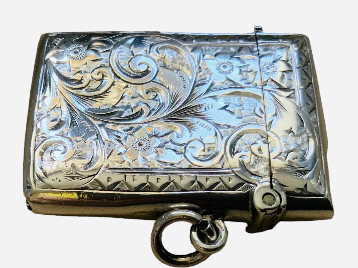 Englisches Vesta-Etui aus Gold und Sterlingsilber des frühen 20. Jahrhunderts/Keepsake im Zustand „Gut“ im Angebot in Guaynabo, PR