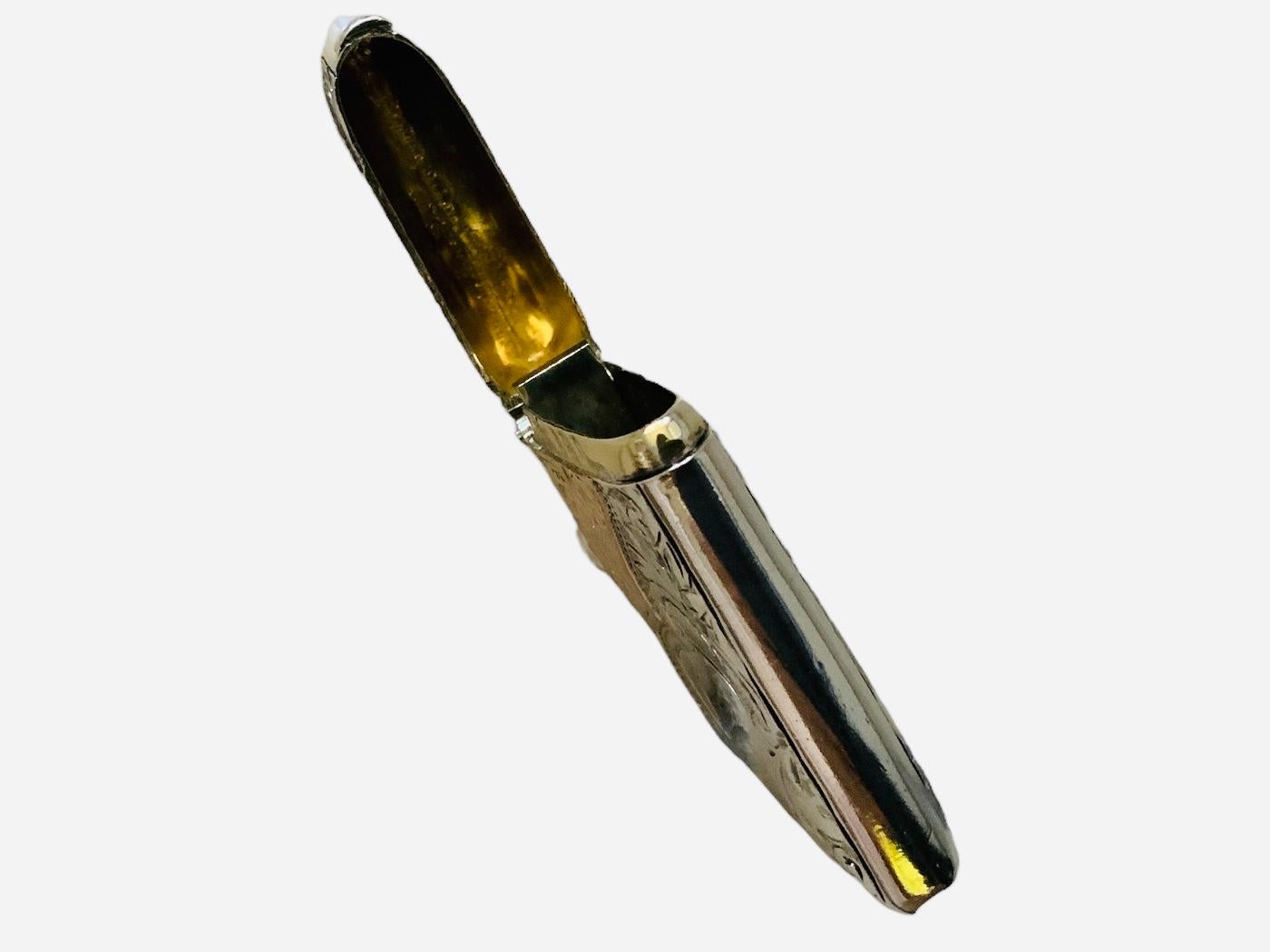 Englisches Vesta-Etui aus Gold und Sterlingsilber des frühen 20. Jahrhunderts/Keepsake im Angebot 3