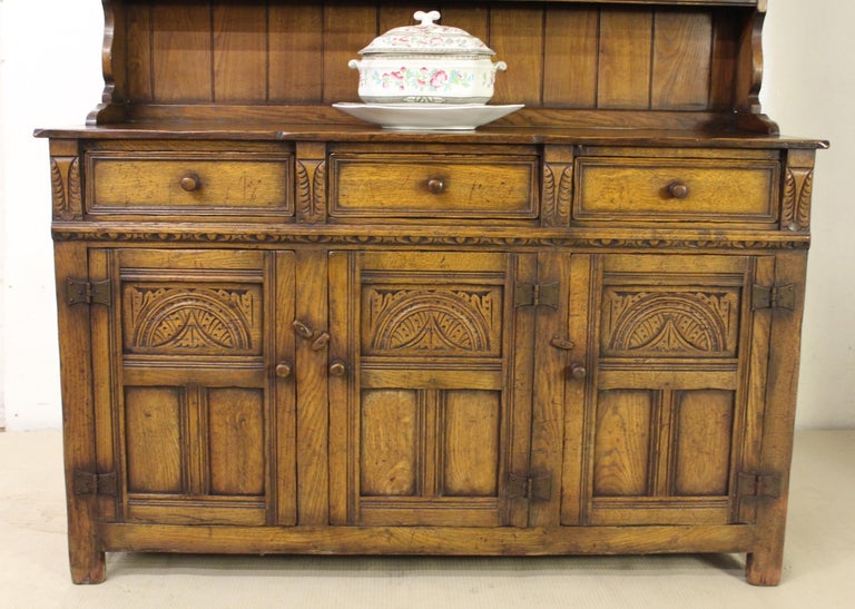 Early 20th Century English Ipswich Oak Dresser at 1stDibs
