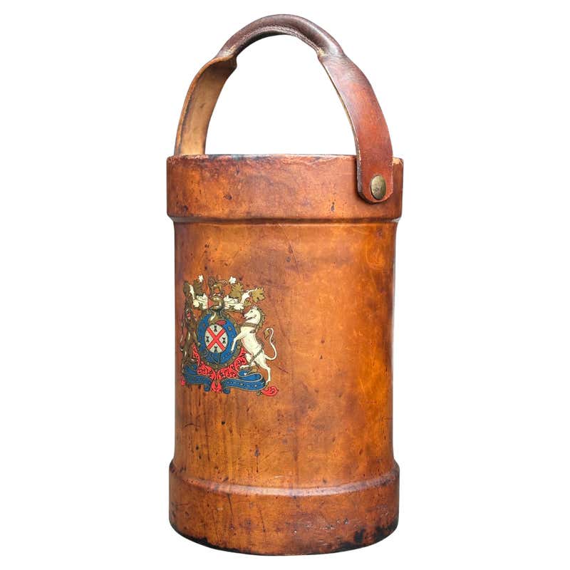 Indian Bucket Collection Tamil Nadu, South Indian Carved Wood Water Buckets, Early 20th Century ...