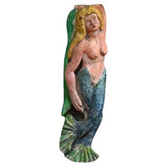 Early 20th Century English Maritime Carving – Twin Tailed Mermaid