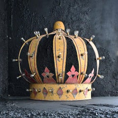 Early 20th Century English Metal Fairground Crown Light