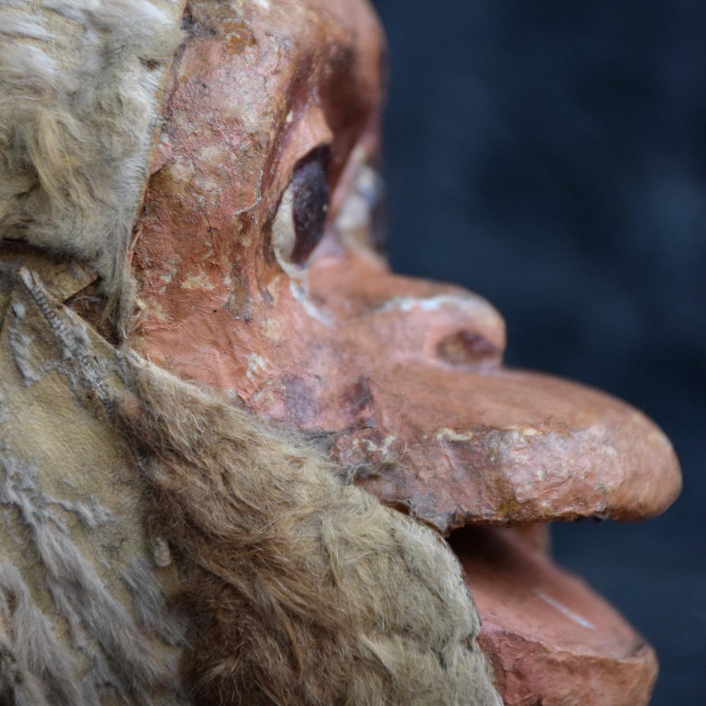 Early 20th Century English Monkey Articulated Puppet Head 4