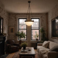 Early 20th Century English Moonstone light