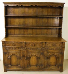 Early 20th Century English Oak Dresser