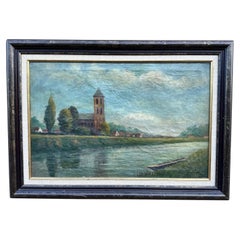 Early 20th Century English Oil on Canvas