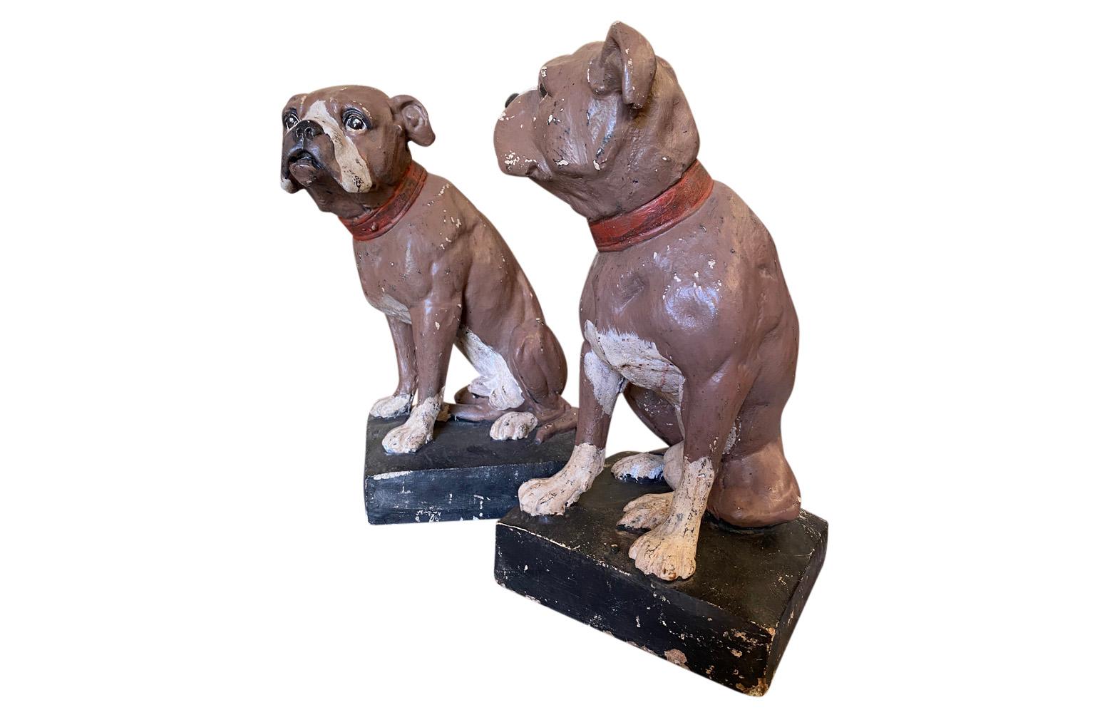 Early 20th Century English Pair of Bulldogs For Sale 5