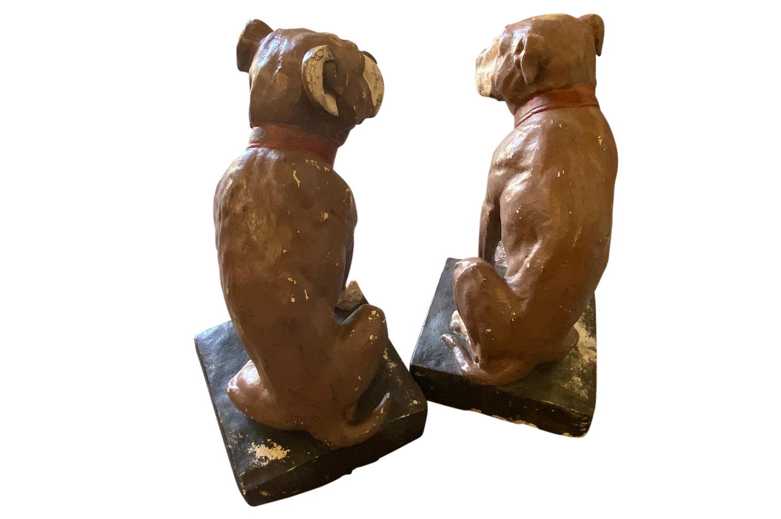 Early 20th Century English Pair of Bulldogs For Sale 6