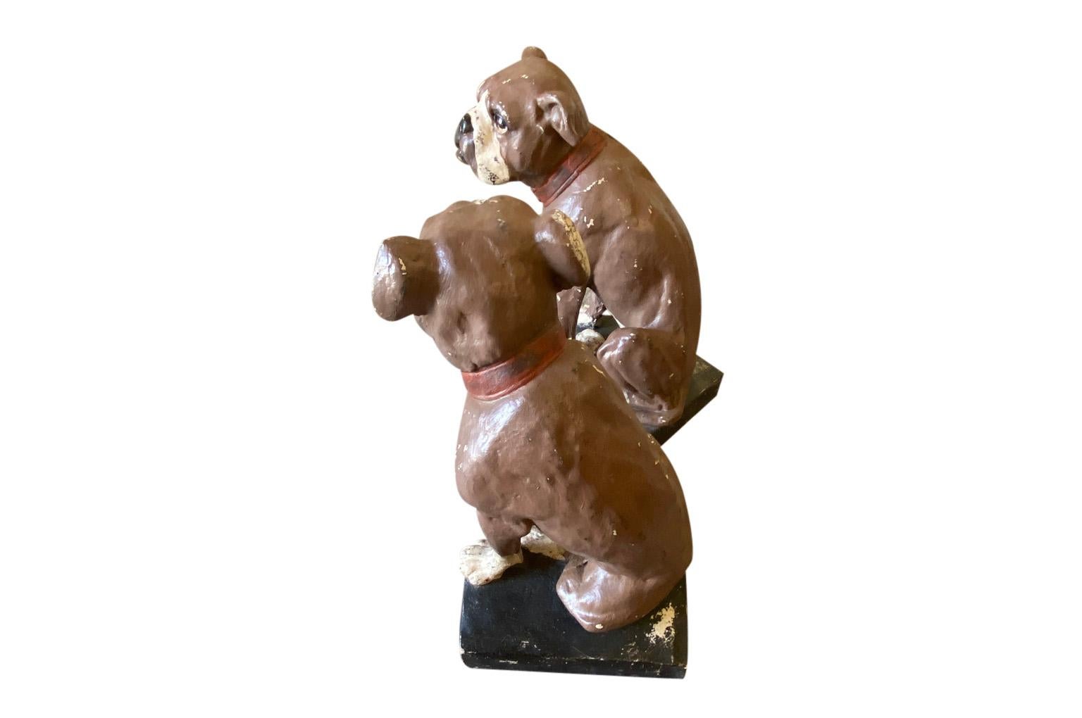Early 20th Century English Pair of Bulldogs For Sale 7
